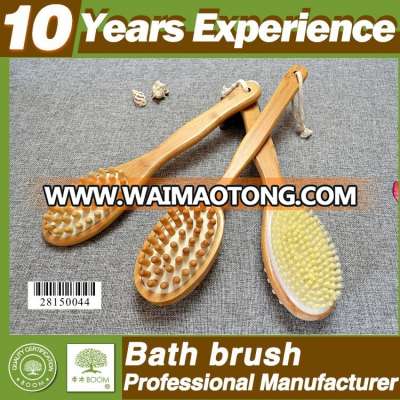 11 years experience personalized bamboo body brush factory , Eco-Friendly wooden bath brush